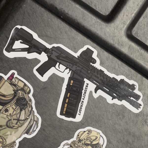 Priority Airsoft Saiga Sticker Merch - Image 2
